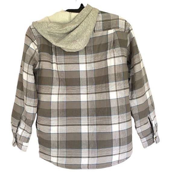 Wrangler Men's Long Sleeve Quilted Lined Flannel Shirt Jacket NWT M - Picture 3 of 10